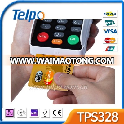 Telpo TPS328 High Quality Android Bluetooth EMV MPOS Credit Card Swipe Machine