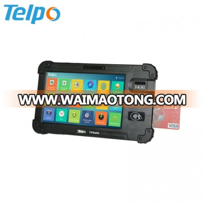 Telpo TPS450 Standalone Biometric Fingerprint Scanner Thailand Tablet Pc with Barcode Scanner