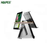 2 touch pos system/15 inch ordering point of sale/touch screen pos system with printer HBA-Q17D