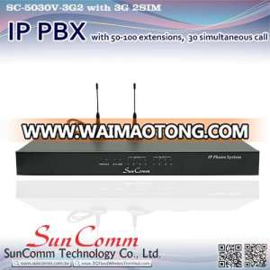 SC-5030V-3G2 Best Price Voip Phone System IP PBX with 3G 2SIM